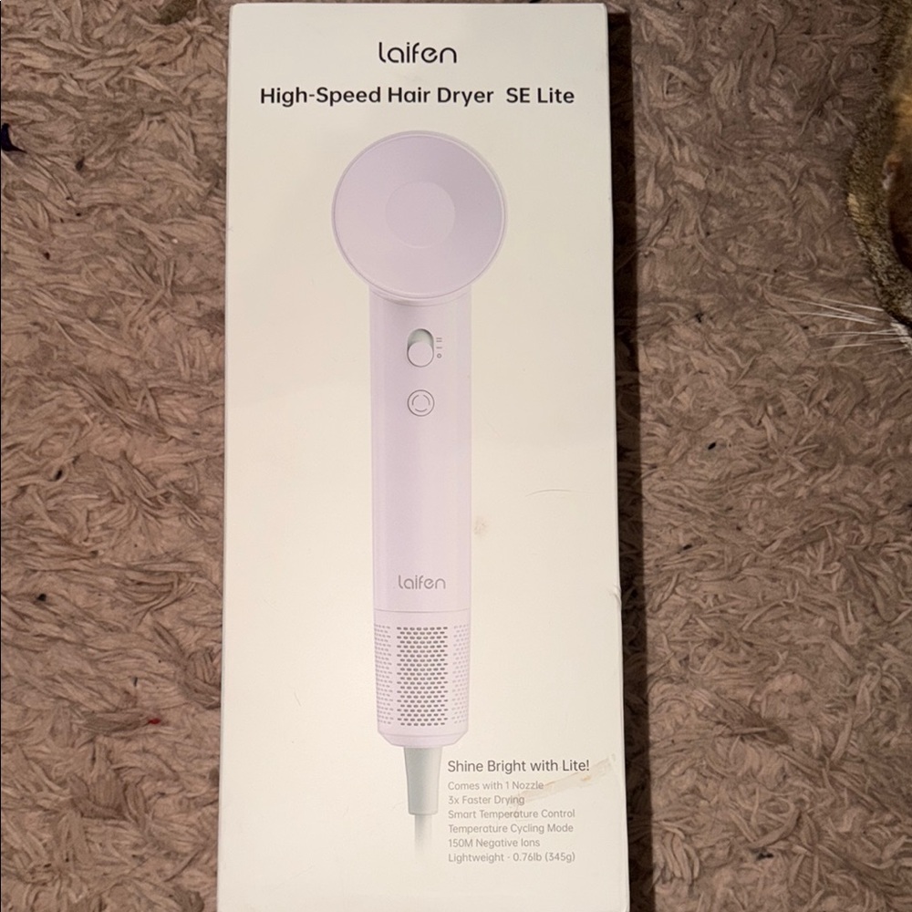 Laifen SE Lite High-Speed Hair Dryer in Light Purple